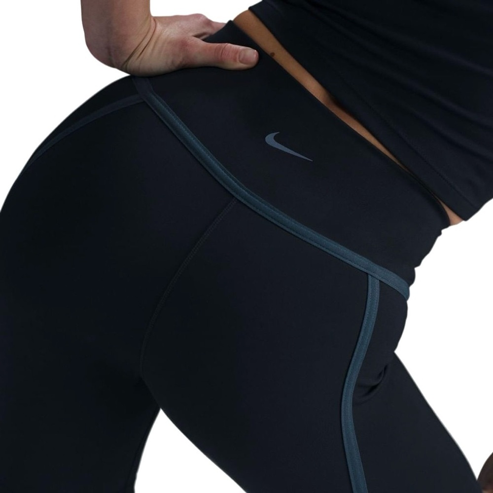 NIKE One – Dri FIT High Rise 8" Biker Sport Shorts LARGE Black NWT